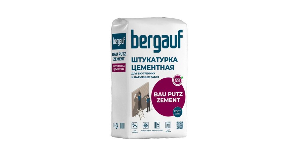 Штукатурка цементная Bergauf Bau Putz Zement, 25 кг